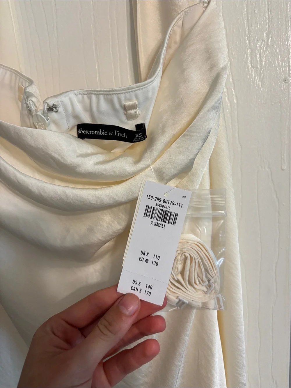 Abercrombie NWT Silk Dress with Neck Scarf